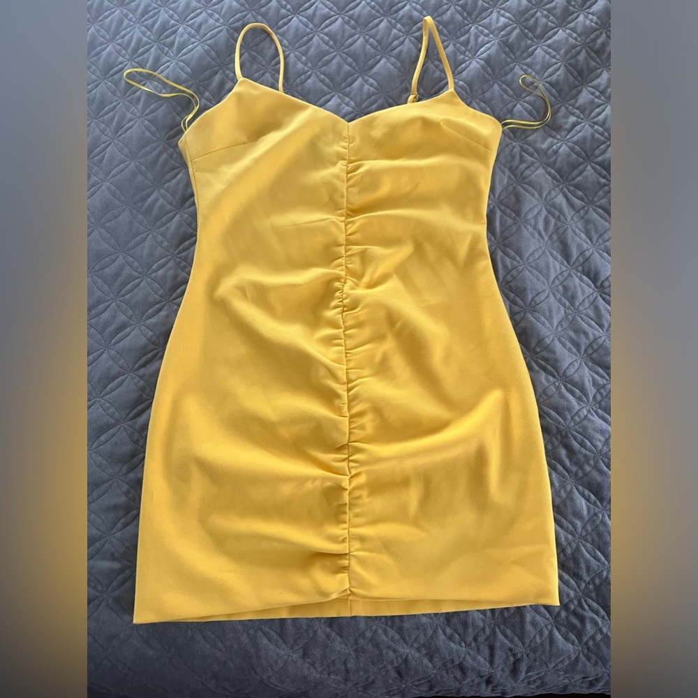 Likely Yellow Mini Dress